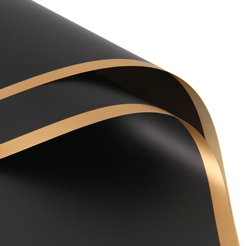Golden Edge Wrapping Paper