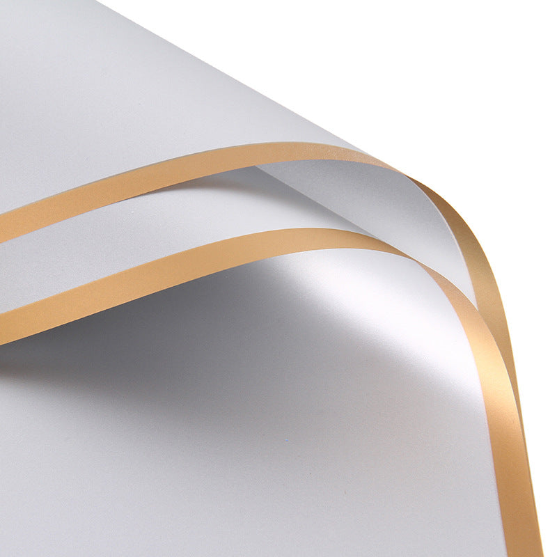 Golden Edge Wrapping Paper