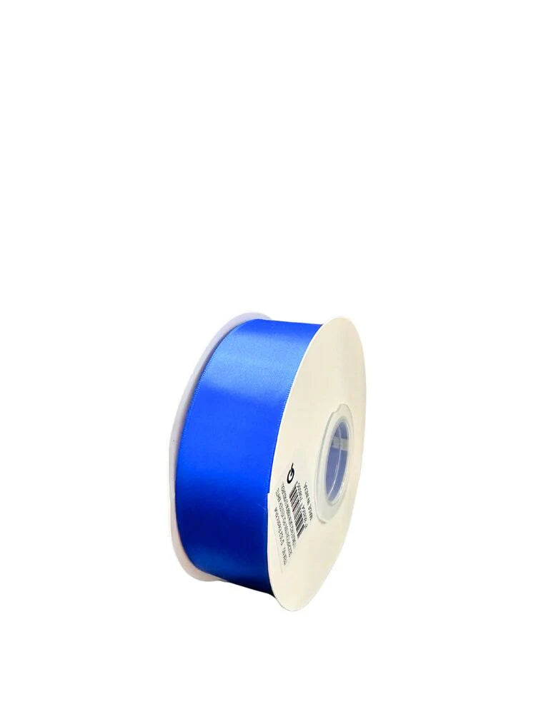 1.5 Inch Polyester Single Satin Ribbon (50 Yards) - Electric Blue