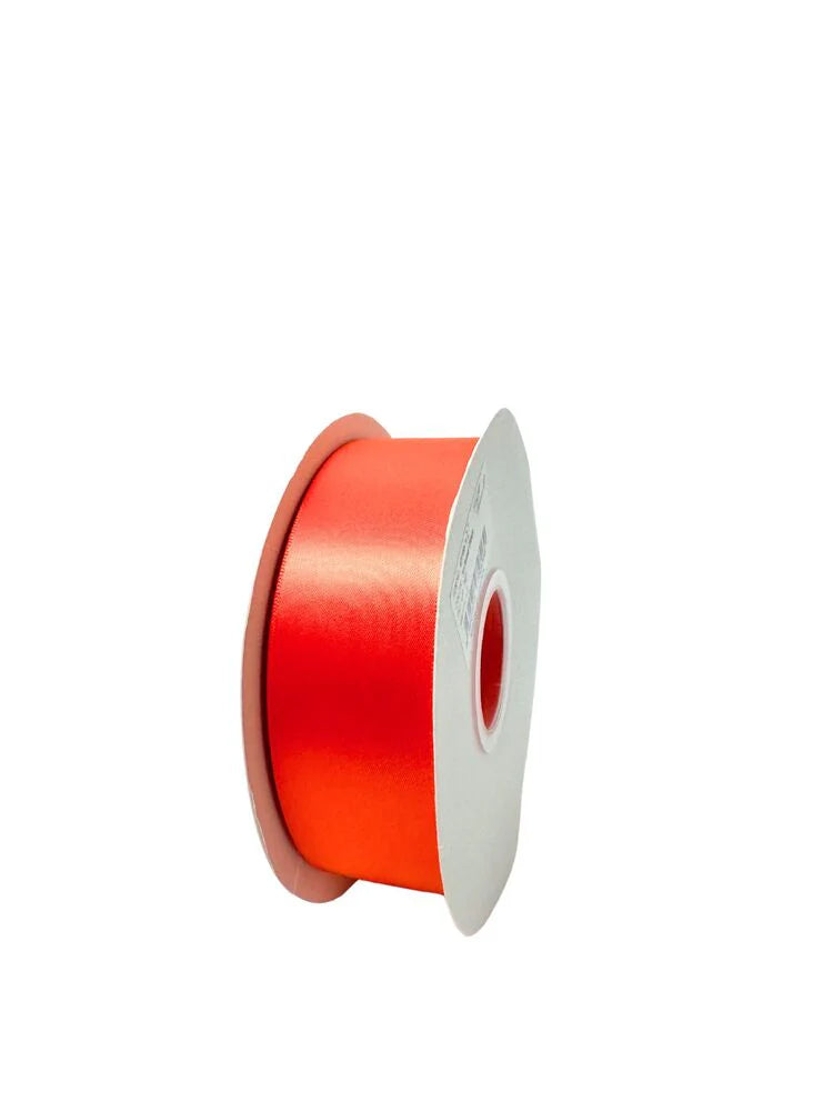 1.5 Inch Polyester Single Satin Ribbon (50 Yards) - Russet Orange