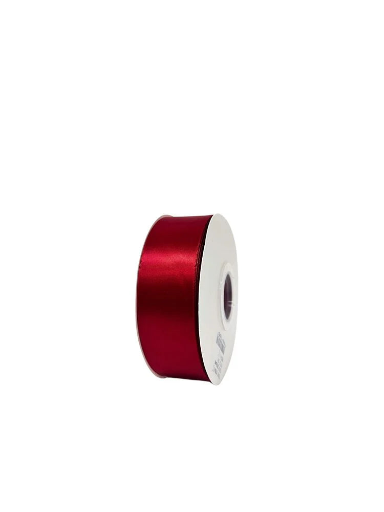 1.5 Inch Polyester Single Satin Ribbon (50 Yards) - Scarlet