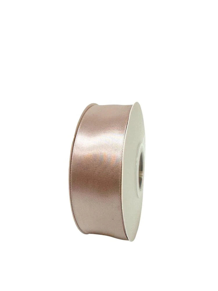 1.5 Inch Polyester Single Satin Ribbon (50 Yards) - Taupe