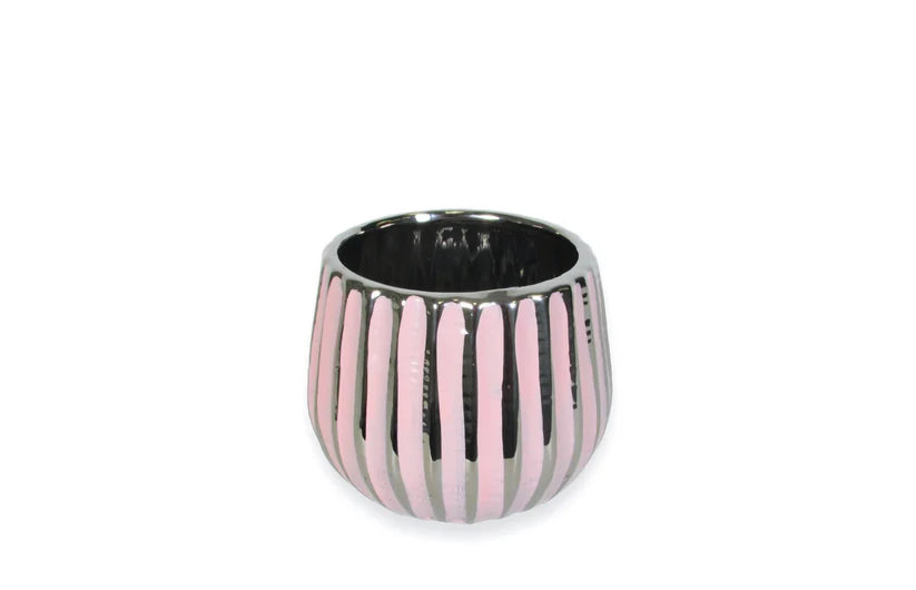 Pink Silver Pot 3.75x3.75