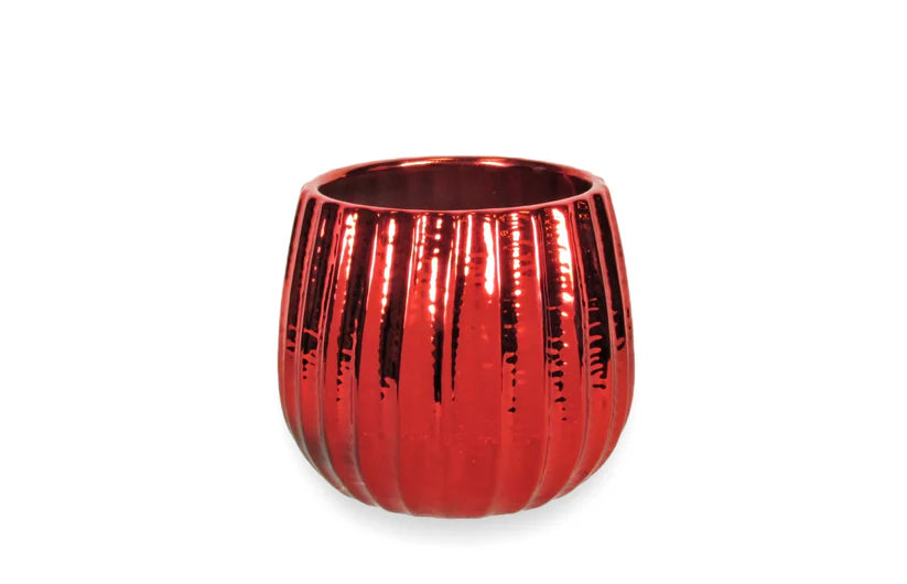 Metallic Red Pot