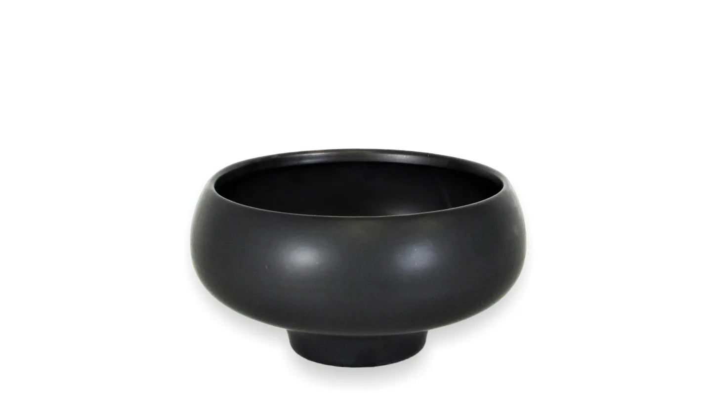 Matte Black 6" Ceramic Bowl