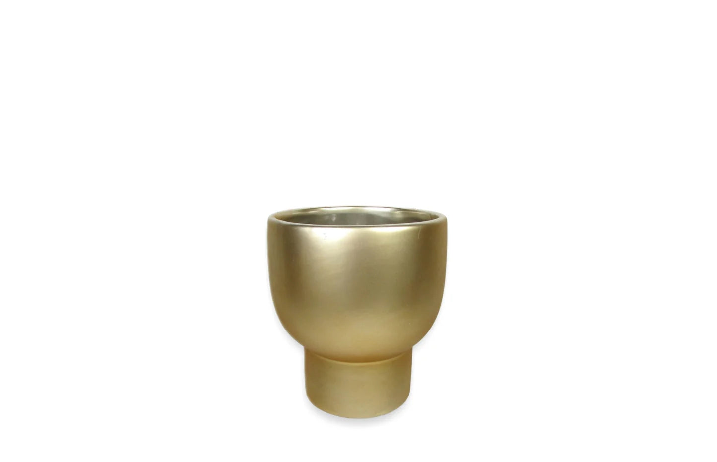 Gold 4" Pedestal Planter
