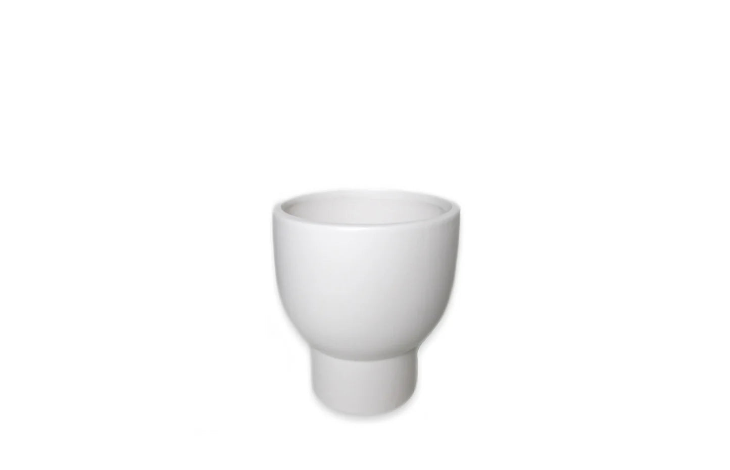 White Pedestal Planter