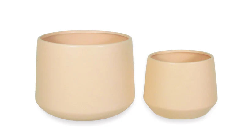 Ceramic Matte Yellow Pot
