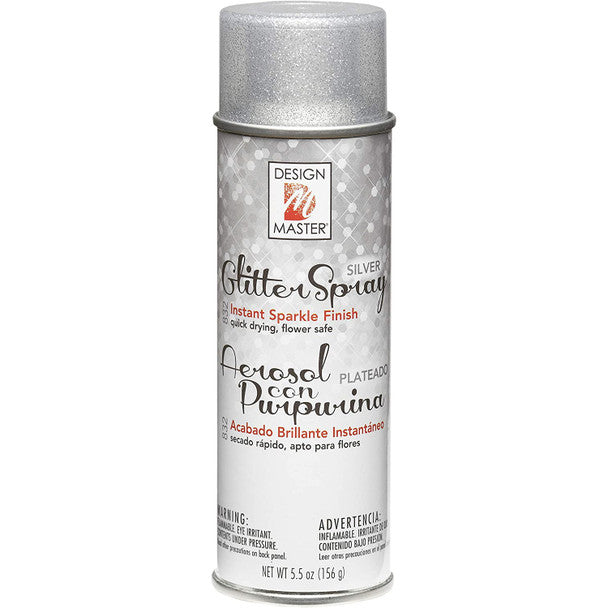 Design Master Floral Glitter Spray - Silver