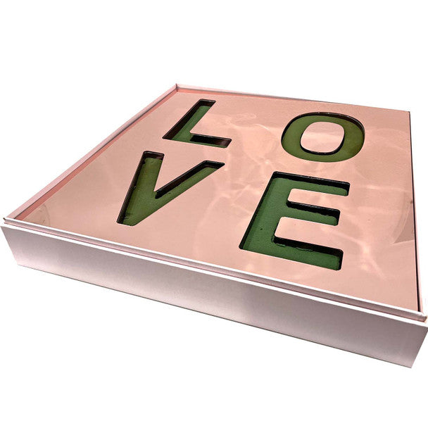 "LOVE" Acrylic Floral Gift Box