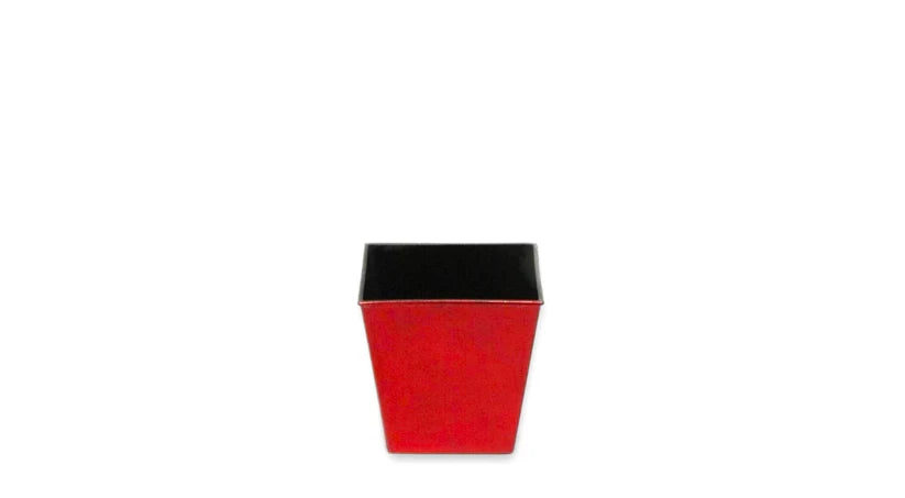 Glaze Red Square Pot 5x5x5
