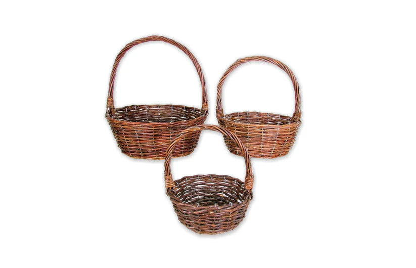 Brown Baskets Set Of 3