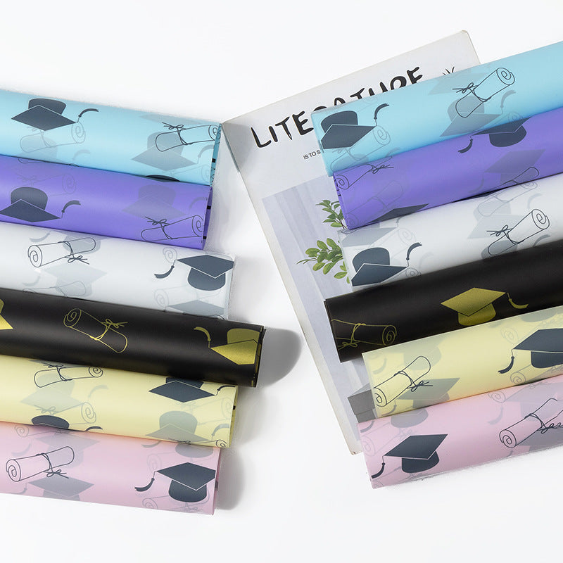 Graduation Bouquet Wrapping Paper