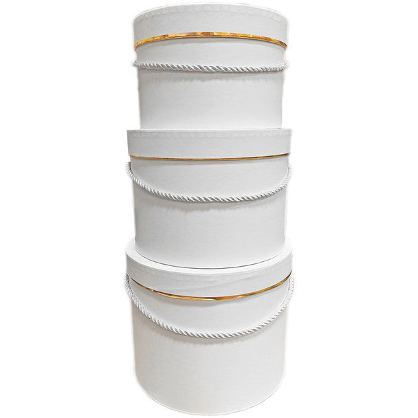 White Hat Box Set of 3